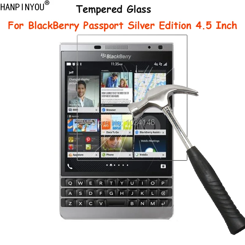 Для BlackBerry Passport Silver Edition 4 5 &quotпрозрачная защитная пленка из закаленного стекла