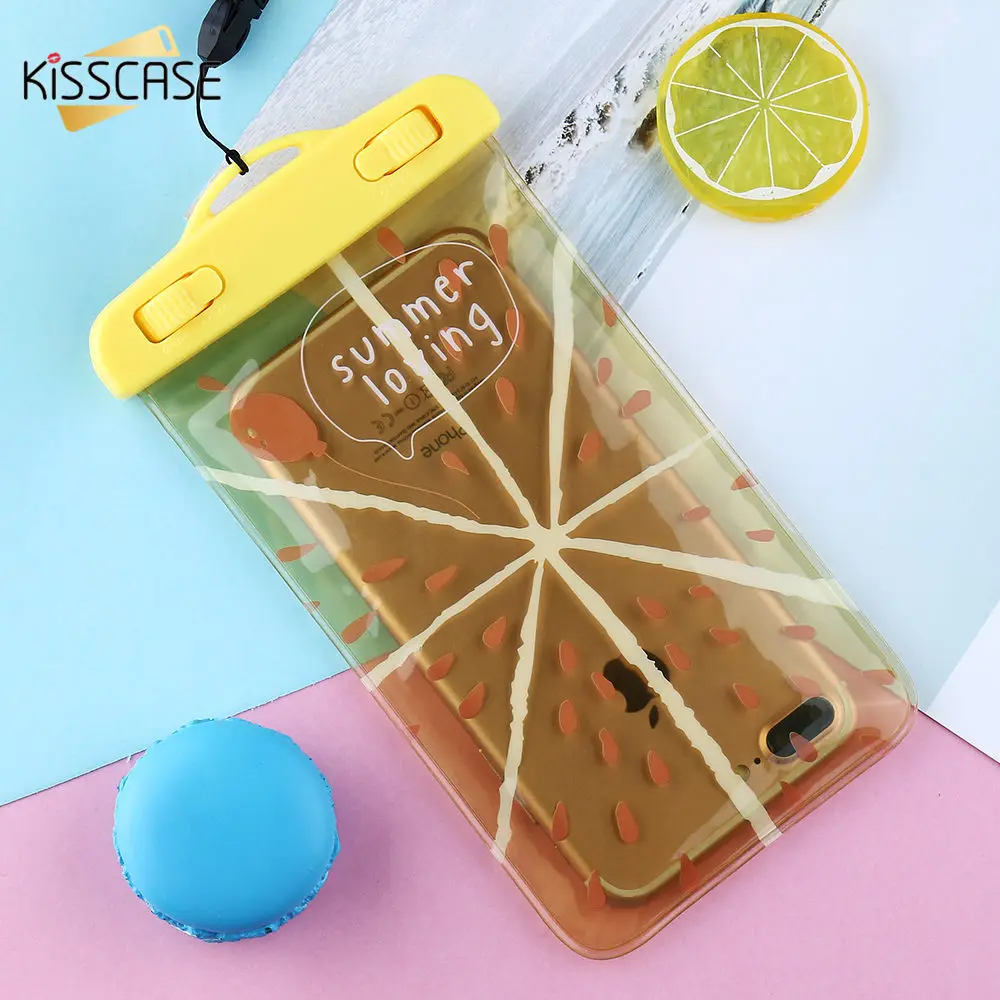 KISSCASE прозрачный водонепроницаемый чехол для iPhone 7 8 Plus Чехлы Samsung S9 S8 S7