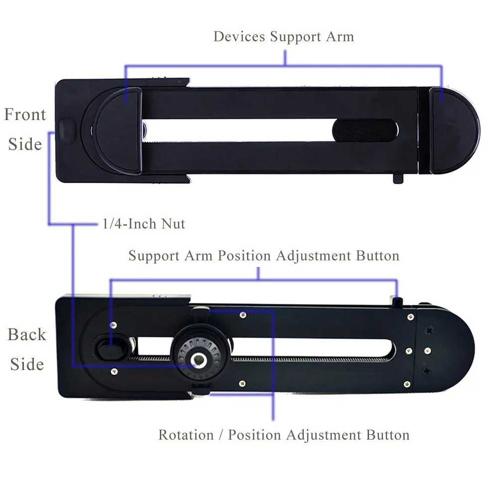 Универсальный Регулируемый держатель для штатива iPhone iPad Air Pro Mini и Android Tablet Pad