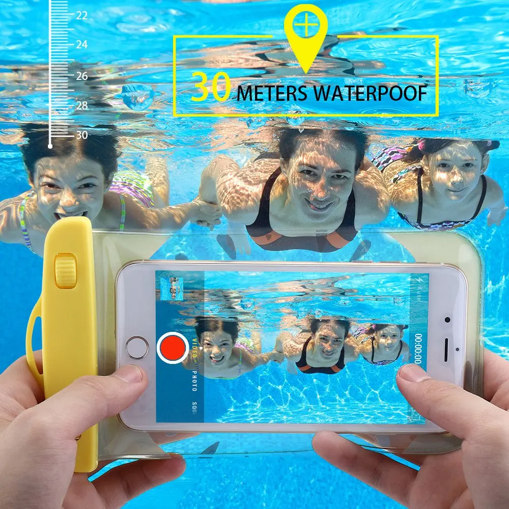 KISSCASE прозрачный водонепроницаемый чехол для iPhone 7 8 Plus Чехлы Samsung S9 S8 S7