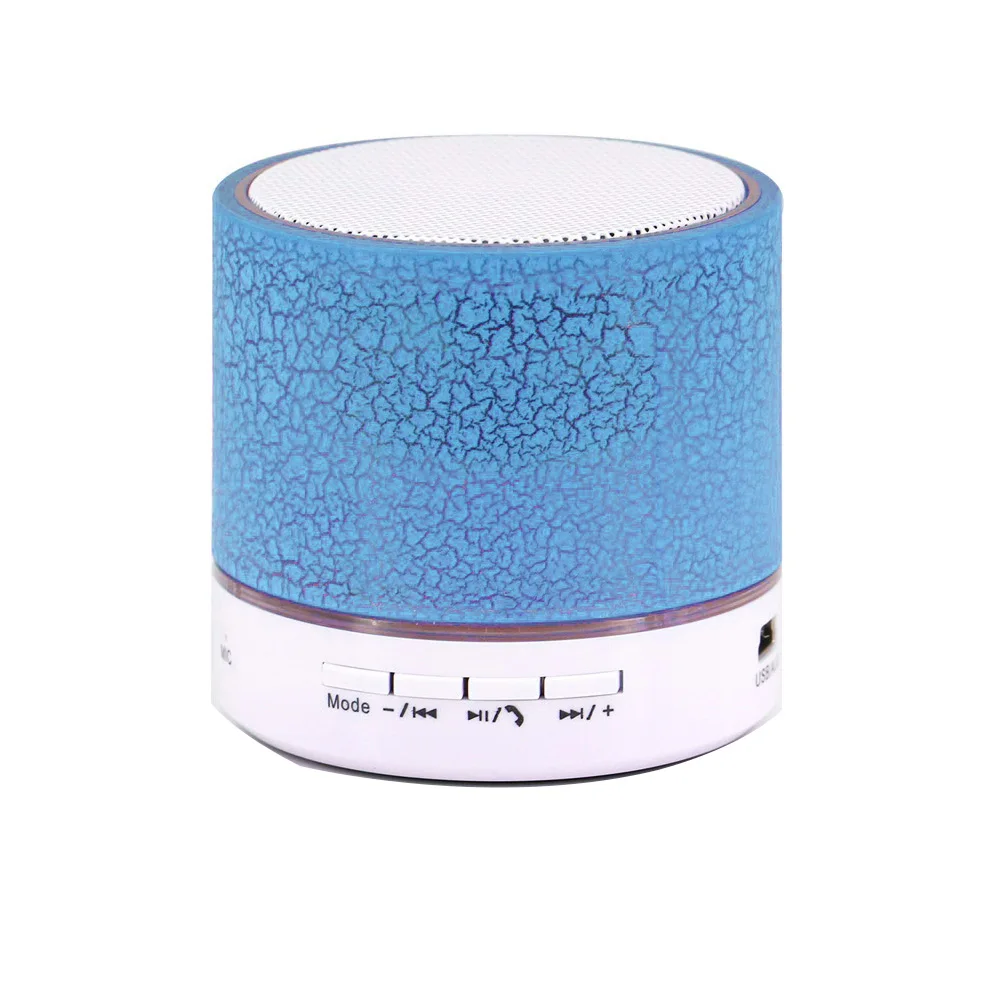 Новый светодиодный мини Bluetooth Динамик A9 TF USB FM Беспроводной Портативный музыка
