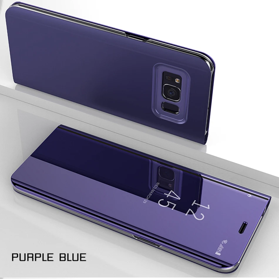 CASEIER зеркальный флип чехол для телефона Xiaomi Redmi Note 5 6 Pro Plus 4X 6A с держателем