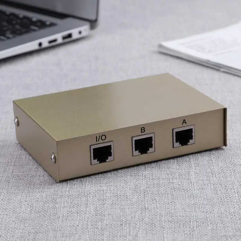 2 порта RJ45 LAN CAT сетевой Переключатель Селектор внутренний внешний коммутатор