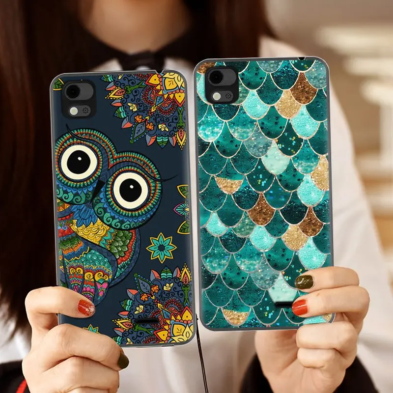 Мягкий чехол для телефона Hisense T5 крутой дизайн цветной окрашенный ТПУ