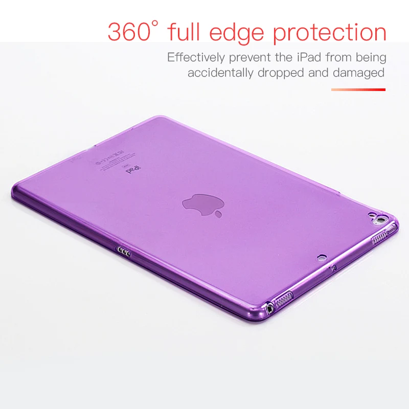 Мягкий ТПУ чехол для iPad Air 2 5 6 Pro 9 7 силиконовый прозрачный Футляр Тонкий