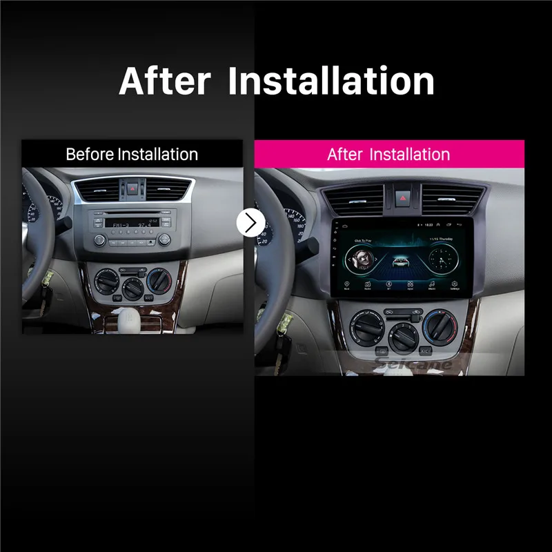 Головное устройство Seicane GPS Navi для Nissan Sylphy 2012-2016 гг. радио USB Bluetooth поддержка Wi-Fi
