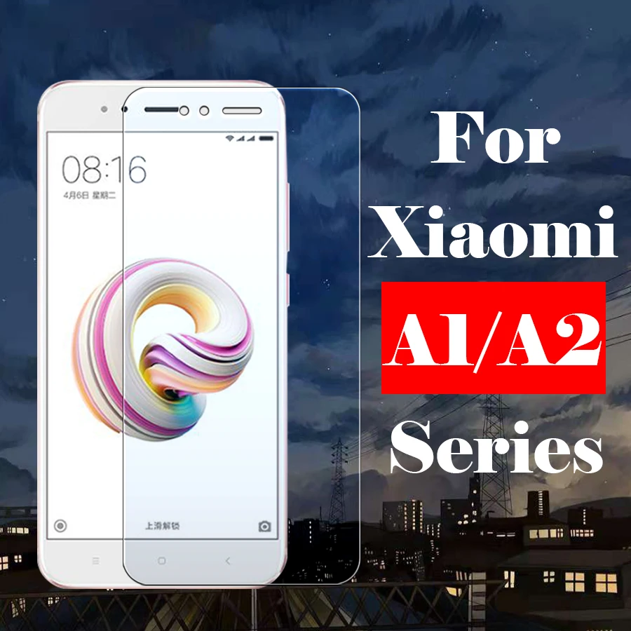 Закаленное защитное стекло для Xiaomi Mi A1 A2 5x6x6 Pro Lite Redmi F1 REDMI 6 6A NOTE 7|Защитные стёкла и