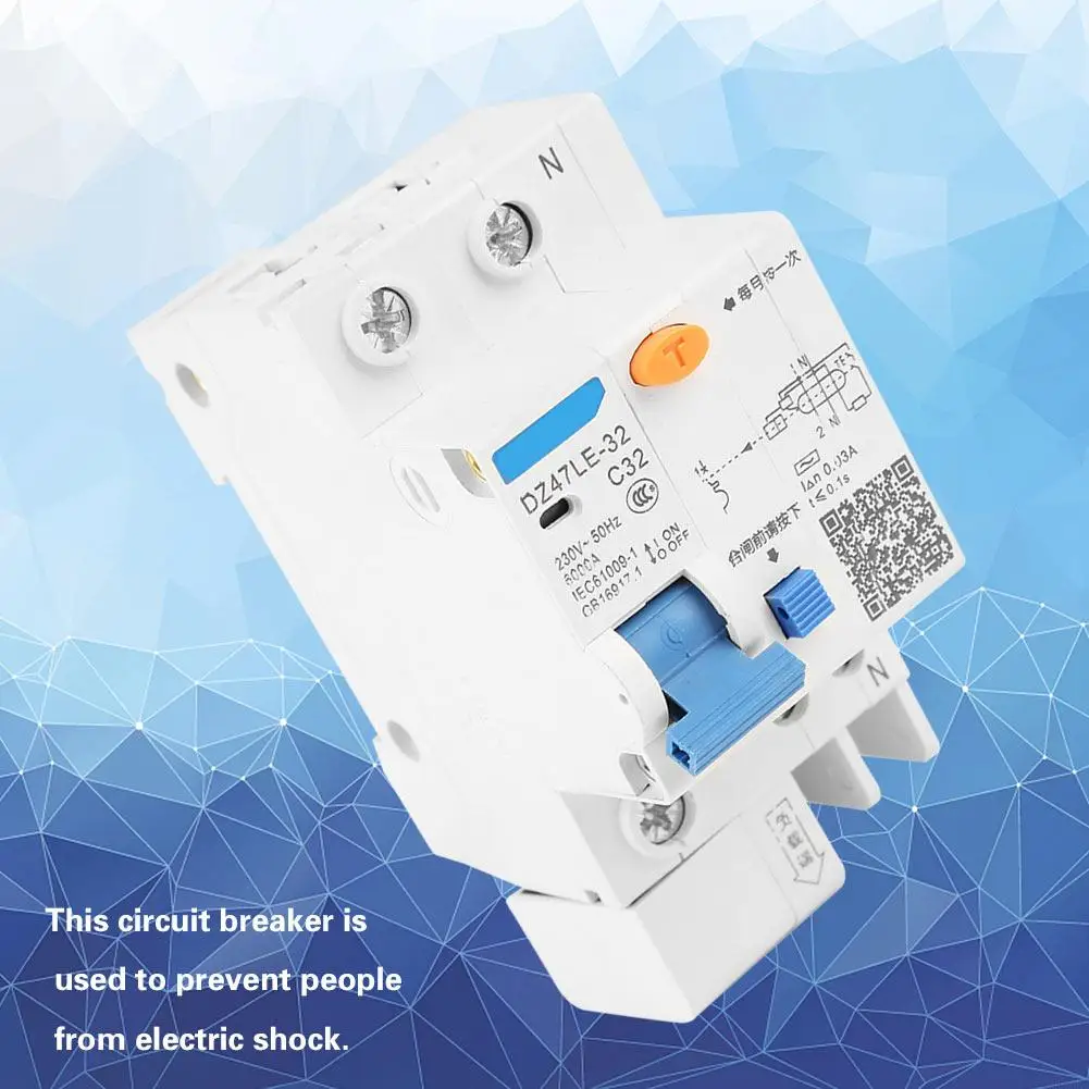 Автоматический выключатель тока DZ47LE 32 1P + N C32 RCCB Выключатель остаточного 30mA