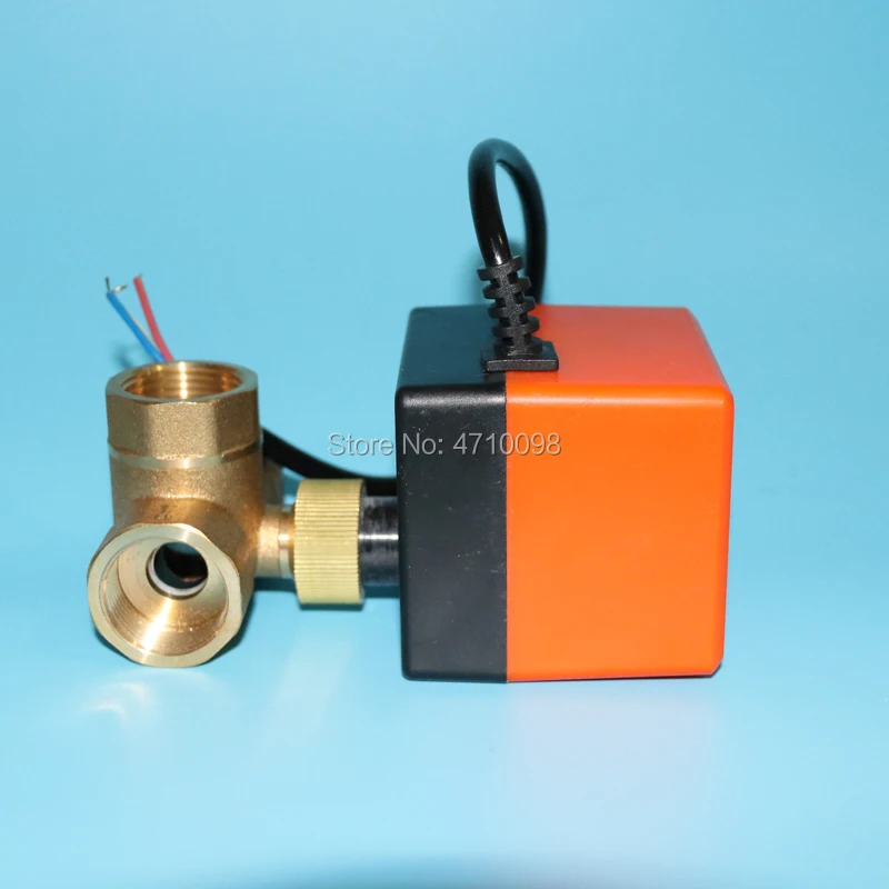 Новейший электрический шаровой клапан DN25G1.0 Tee 220 В переменного тока для холодной