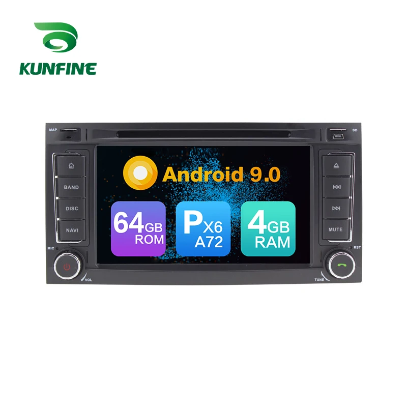 Android 9 0 Core PX6 A72 ОЗУ 4 Гб ПЗУ 64 ГБ Автомобильный DVD GPS мультимедийный плеер стерео для