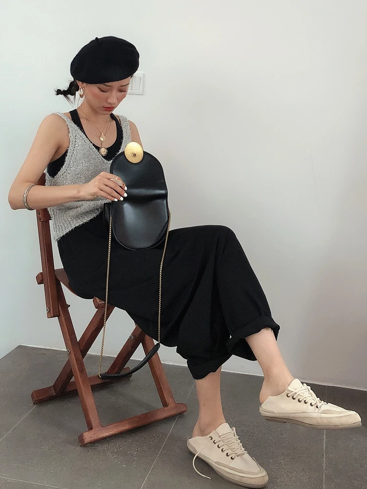DEAT 2019 New Summer Fashion Women Clothes Pleated Thin Styles High Waist Loose Pants Harent Female Trouser WF92501L | Женская одежда