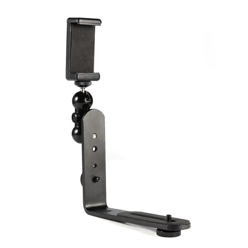 Вертикальный l образный кронштейн штатив подставка для телефона зажим камеры
