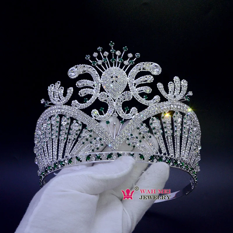 Корона для конкурса Miss Beauty Высококачественная тиара зеленая австралийская