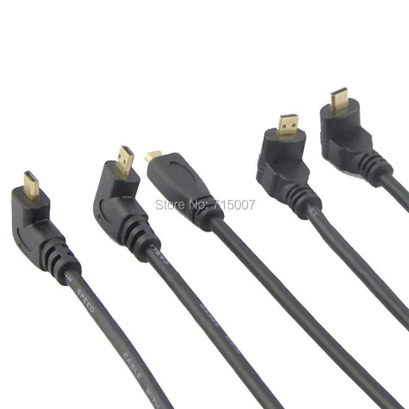 Угловой разъем Micro HDMI/HDMI адаптер Папа-мама 10 см для HDTV Type D hdmi | Компьютеры и офис