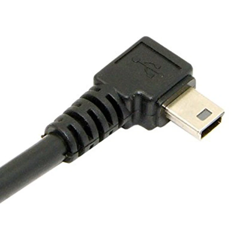 Мини USB B Тип 5pin мужской прямоугольный 90 градусов к 2 0 Мужской кабель для передачи