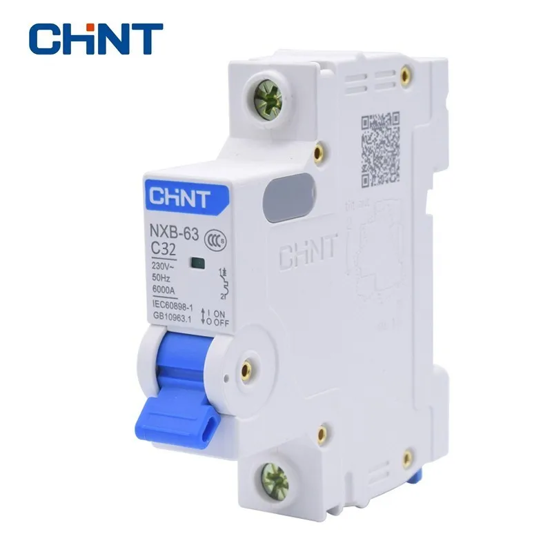 CHINT миниатюрный автоматический выключатель C Тип NXB 63 1P 32A 230В 50Гц Бытовой