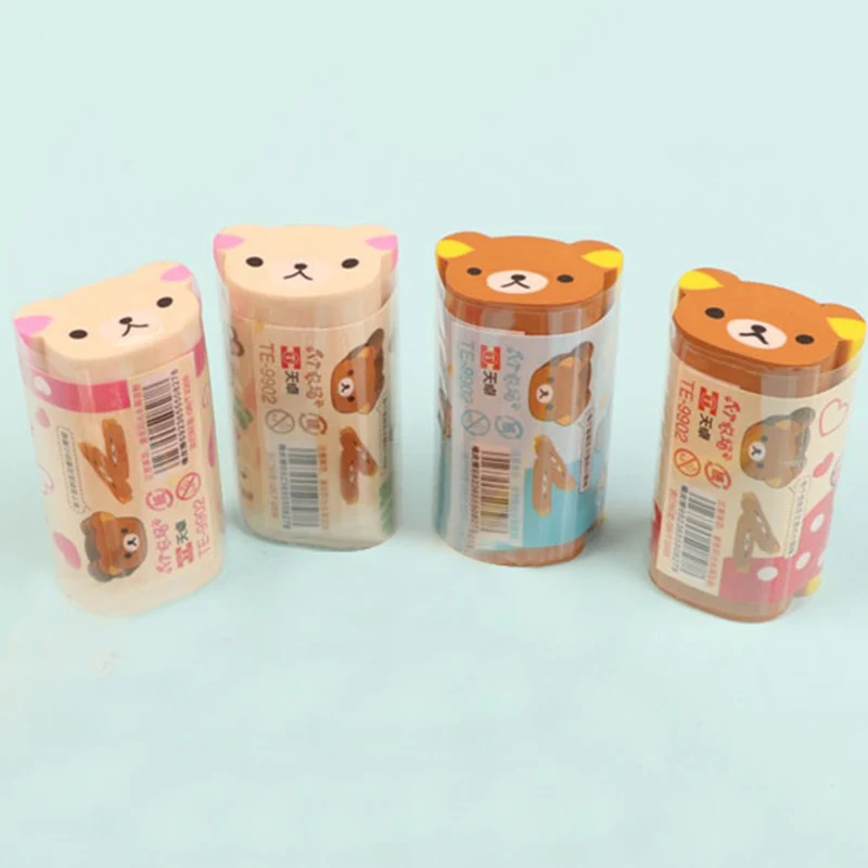 Новинка милые резинки мультфильм животные резиновые Kawaii Медведь карандашный