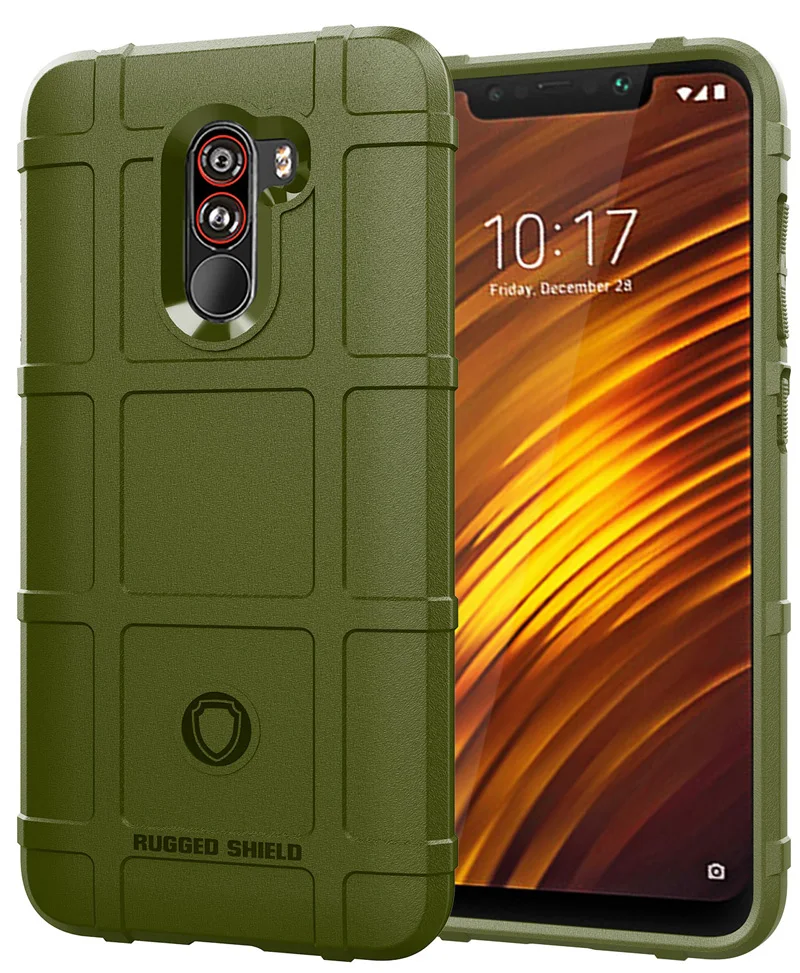 Прочный Щит чехол для Xiaomi Pocophone F1 Защитник Броня Drop Сопротивление Крышка Поко