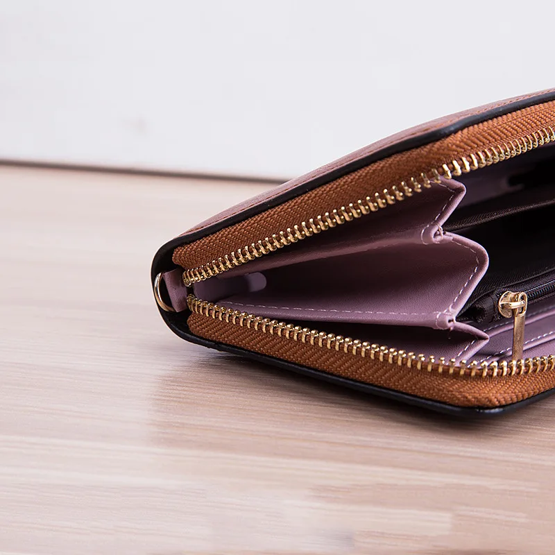 Multi-card Holder Women's Bag Coin Purses Bank Wallet Purse Fashion Card Package Credit Wallets Long Wrist Zipper | Багаж и сумки