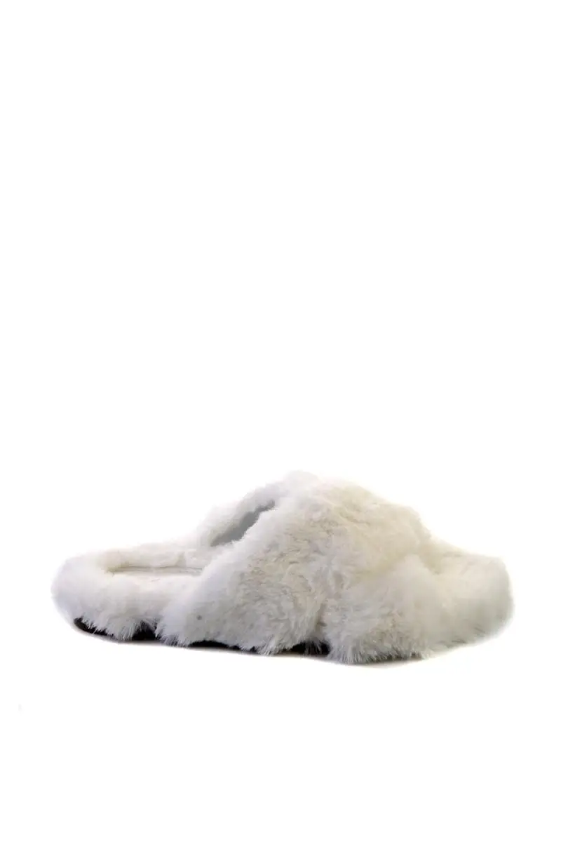 Белые женские лоферы Bambi F0384129097|Тапочки| |