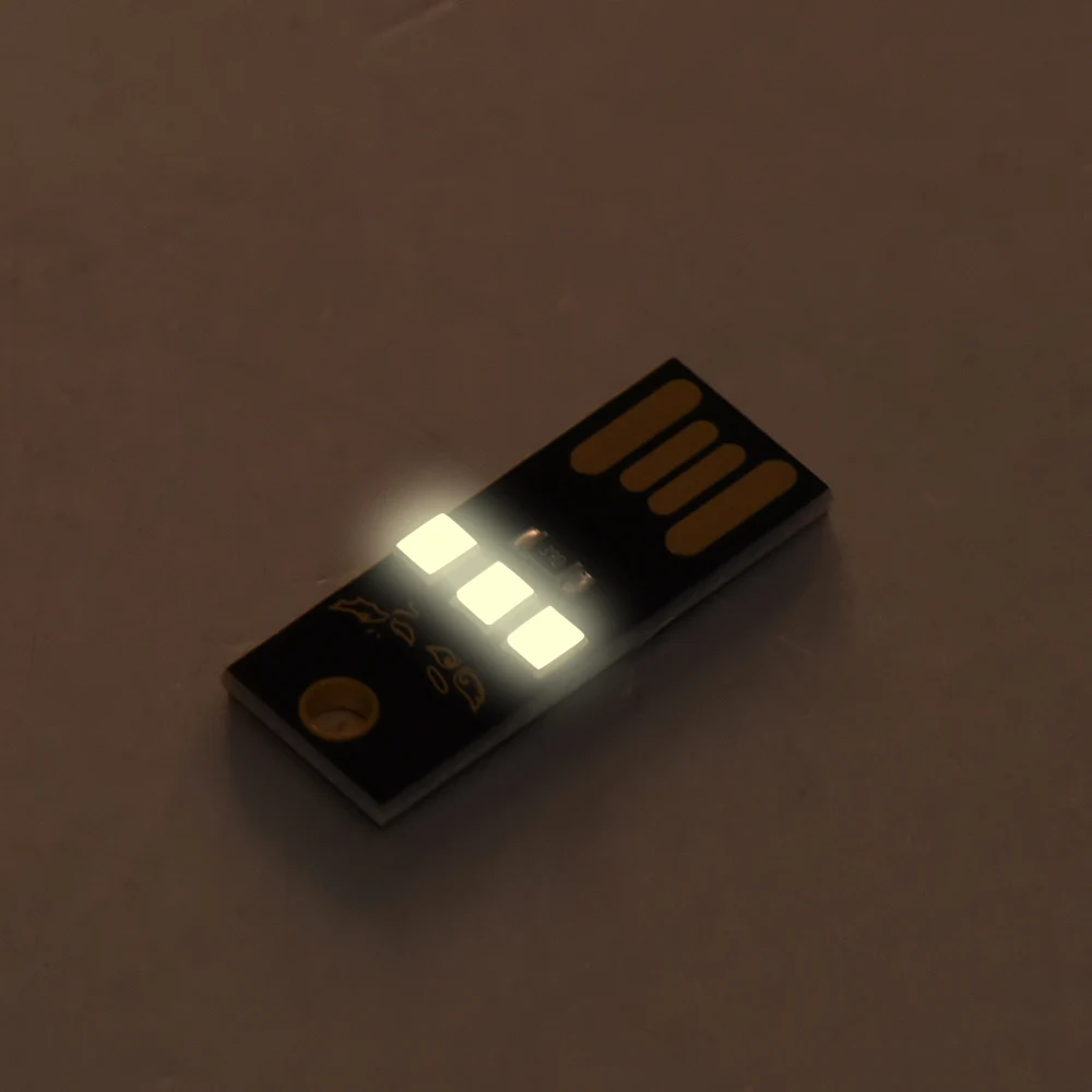 Новый 2 шт. DC 5V 0 W белый/черный корпус белый светодиод/черный и теплый желтый