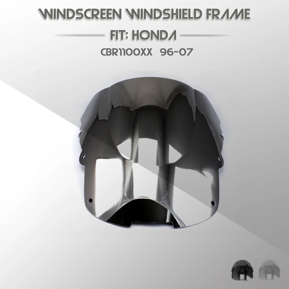 Motorcycle Double Bubble ABS Windshield Windscreen Screen Protector Wind Deflectors Shield for Honda CBR1100XX 1996-2007 | Автомобили и