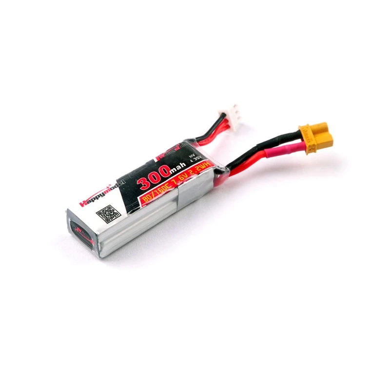 Горячая Распродажа Lipo Battery Happymodel 2S 300mAh 7 6 V HV 80C перерабатываемый для Whoop Mobula7 FPV RC Mini