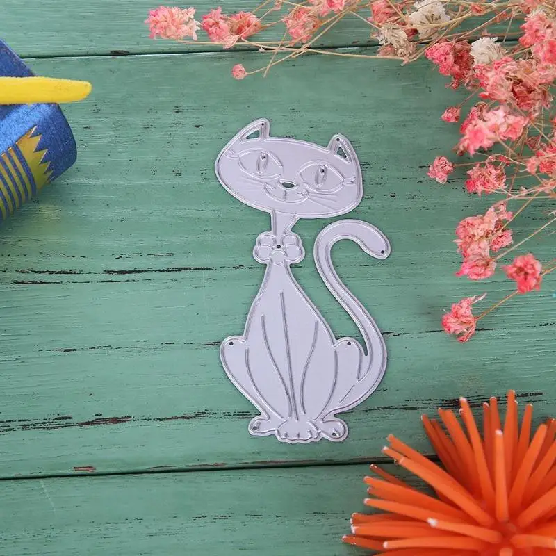 Новинка 2018 тиснение DIY милое животное кошка скрапбукинг штампы металлические