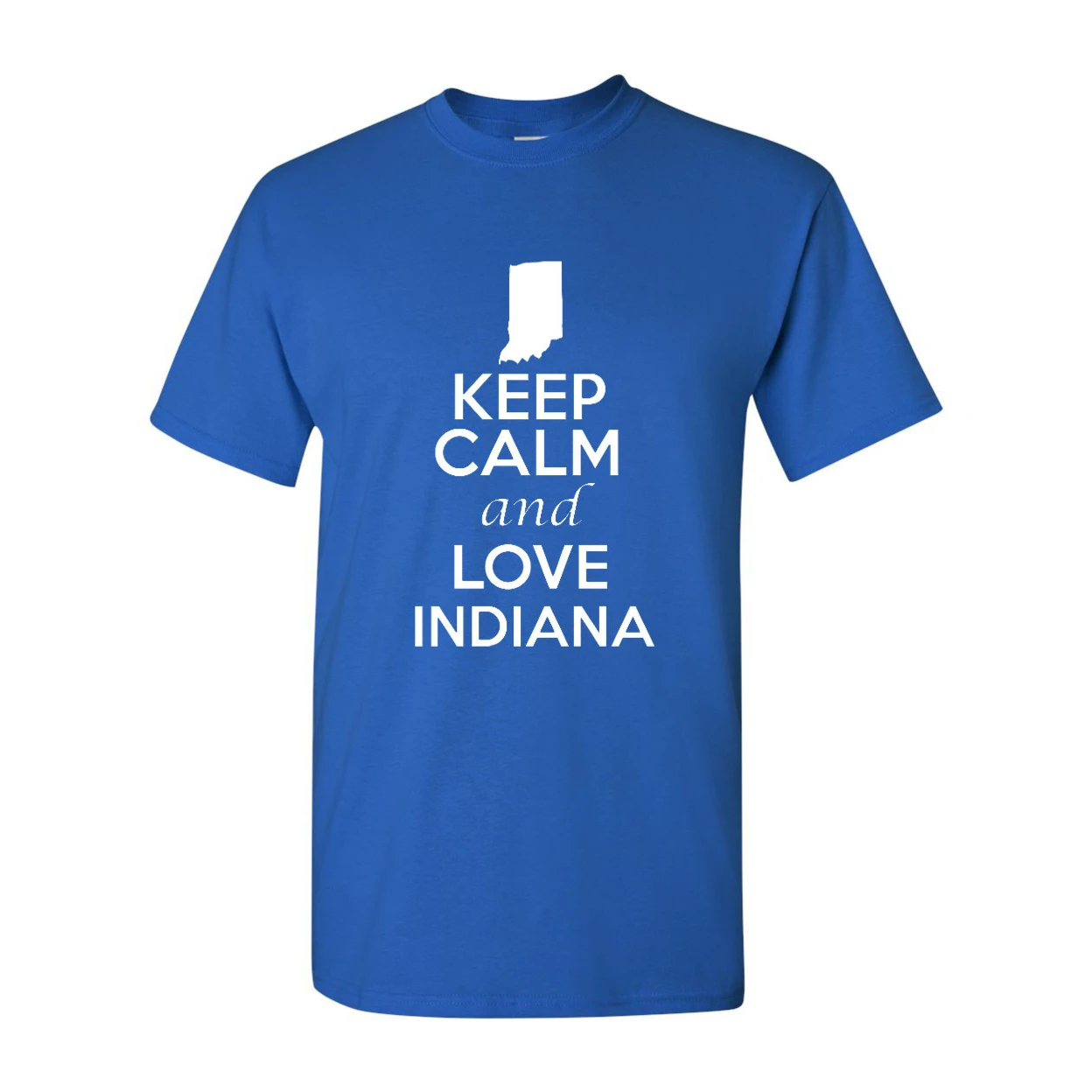 Keep Calm and Love Индиана взрослая Футболка Tee |