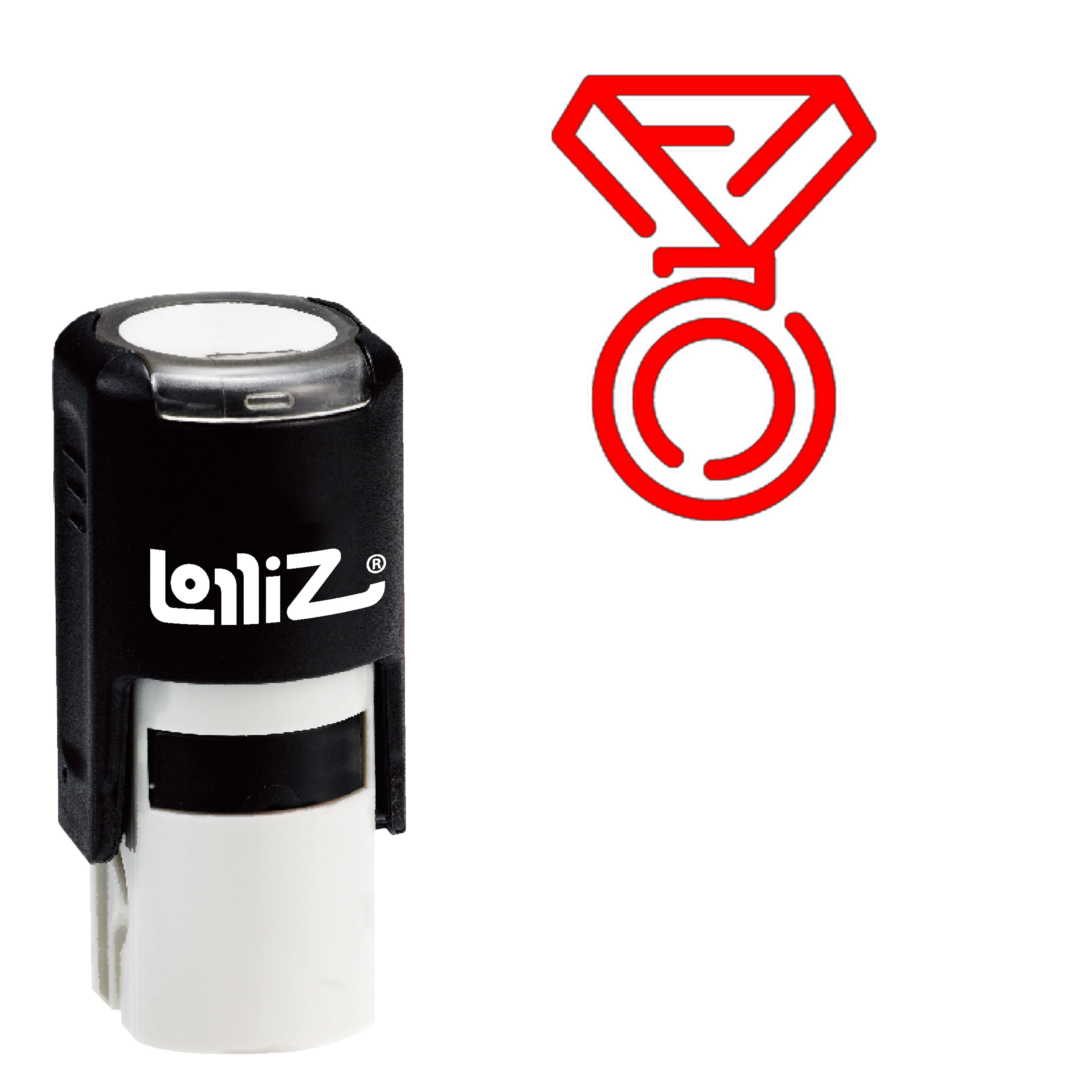 

LolliZ Medal Self-Inking Rubber Stamp - Modern Symbol Series