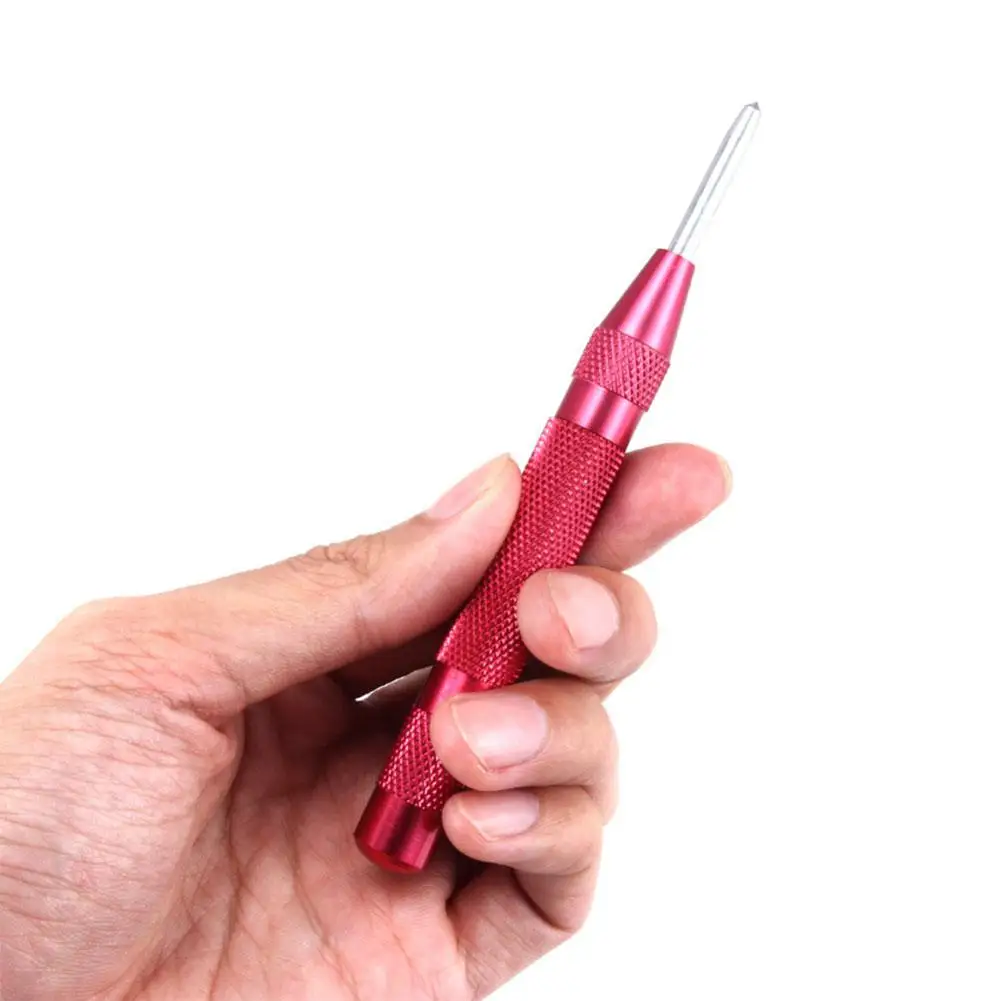

1pc 137mm HSS Automatic Drill Center Pin Punch Spring Loaded Marking Starting Holes Woodworking Tool High Quality