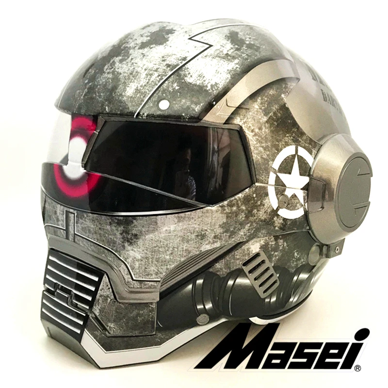 2019 ярко Серый Военный шлем zaku в стиле армии MASEI IRONMAN Железного человека