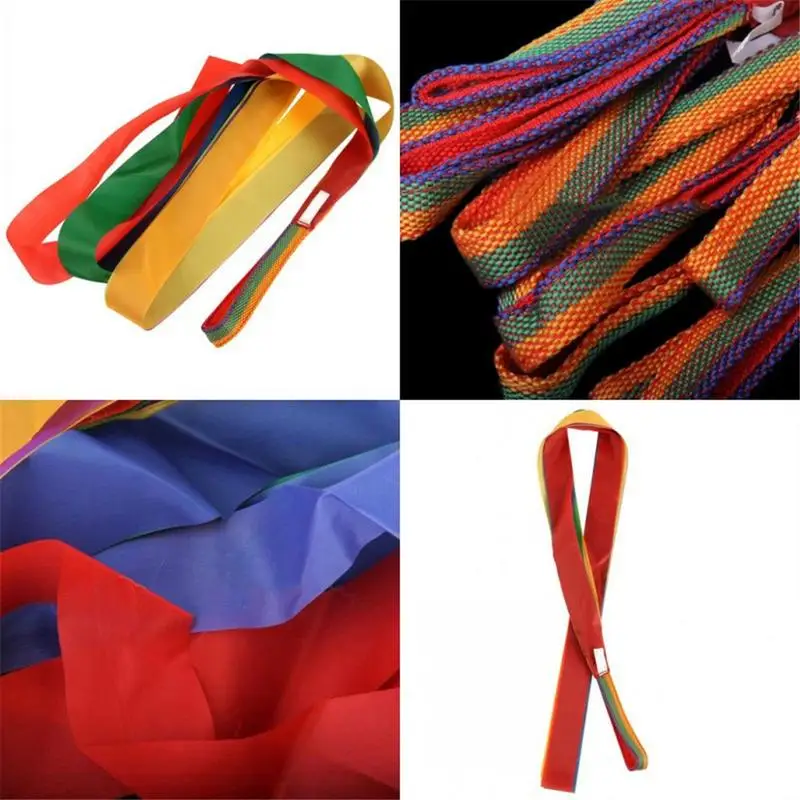 

Kids Traditional Retro Rainbow Streamer Interactive Dance Color Ribbon Toys For Children Interactive Games pretty