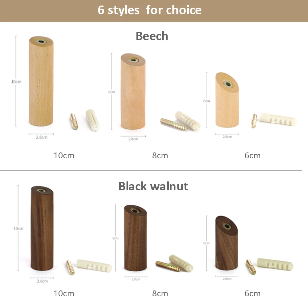 Крючок из массива дерева для подвешивания настенная вешалка чистого