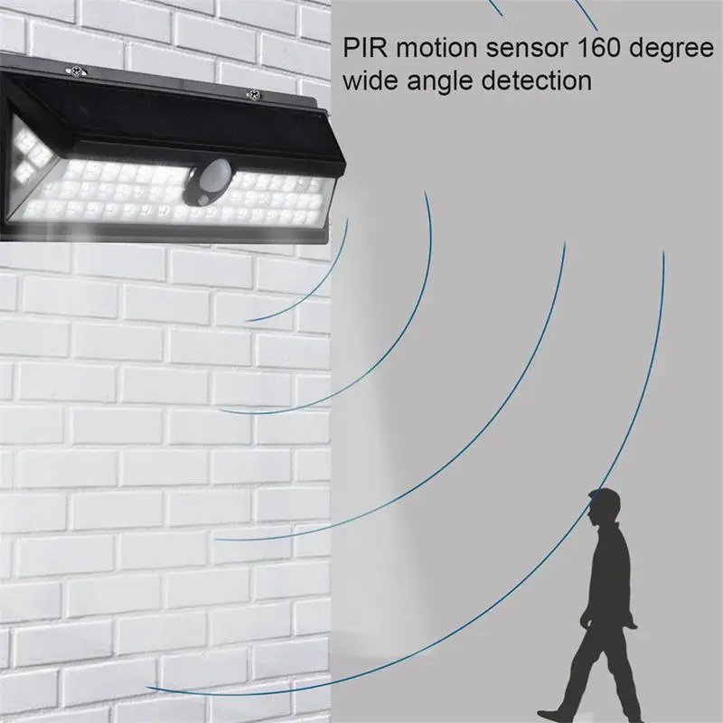 Светодиодный светильник на солнечной батарее водонепроницаемый трехмерный