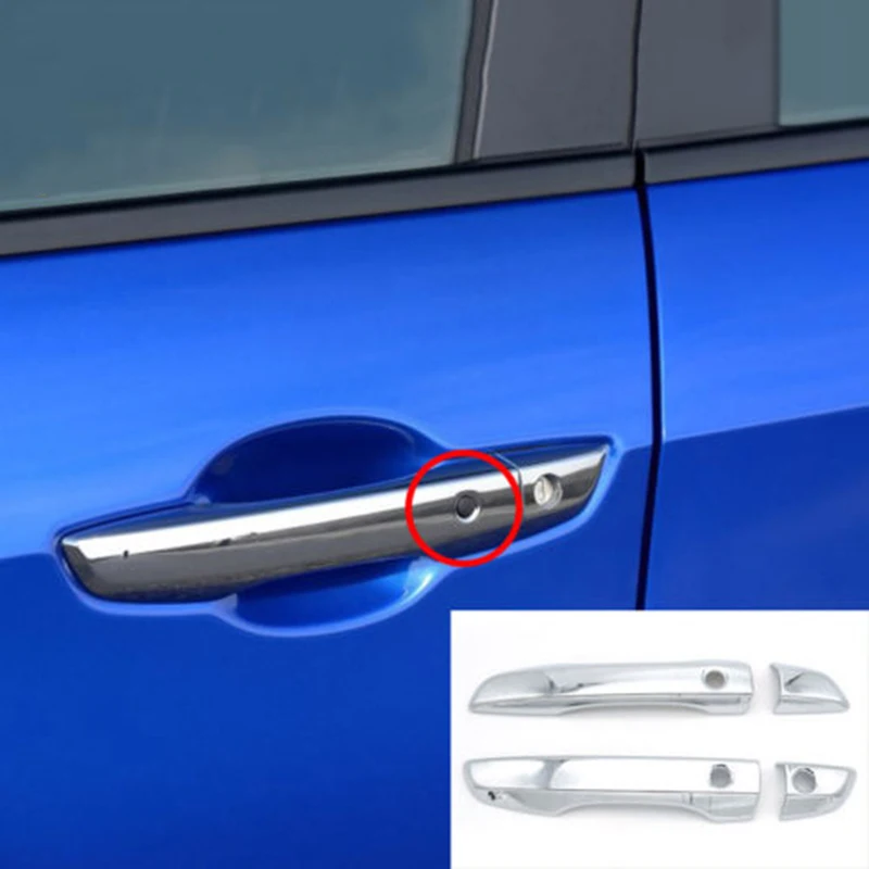 Крышка дверной ручки для HONDA Civic 2016 2017 & Smart Key Hole Keyless хромированный набор|Внешние