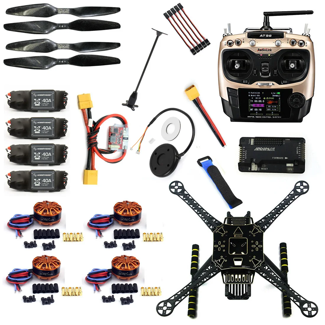 4 оси RC FPV Дрон S600 комплект рамы с управлением полетом APM 2 8 без компаса AT9S
