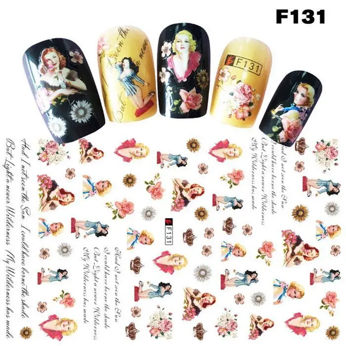 Ultrathin 3D Design Self-adhesive Waterproof Multi-Color Nail Characters Pcs Art Type1 Type2 Sticker | Красота и здоровье