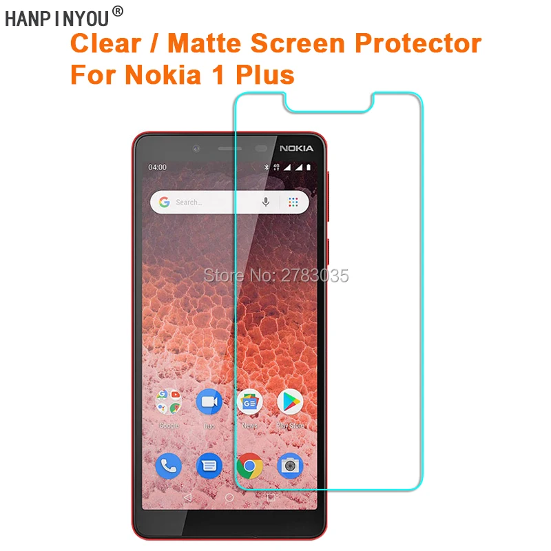 Для Nokia 1 Plus plus 5 45 &quotпрозрачная глянцевая/Антибликовая матовая защитная пленка