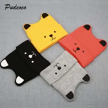 Pudcoco/шапка с мультяшным медведем для детей; коллекция года; зимняя теплая Милая шапочка для маленьких девочек и мальчиков; шапочка; аксессуары