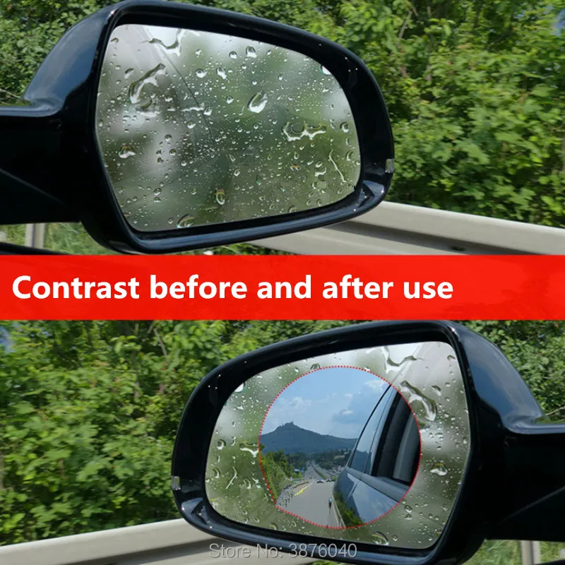 2PCS Car Rearview Mirror Window Anti Fog Protective Film stickers for Opel Mokka zafira corsa Jeep wrangler accessories | Автомобили и