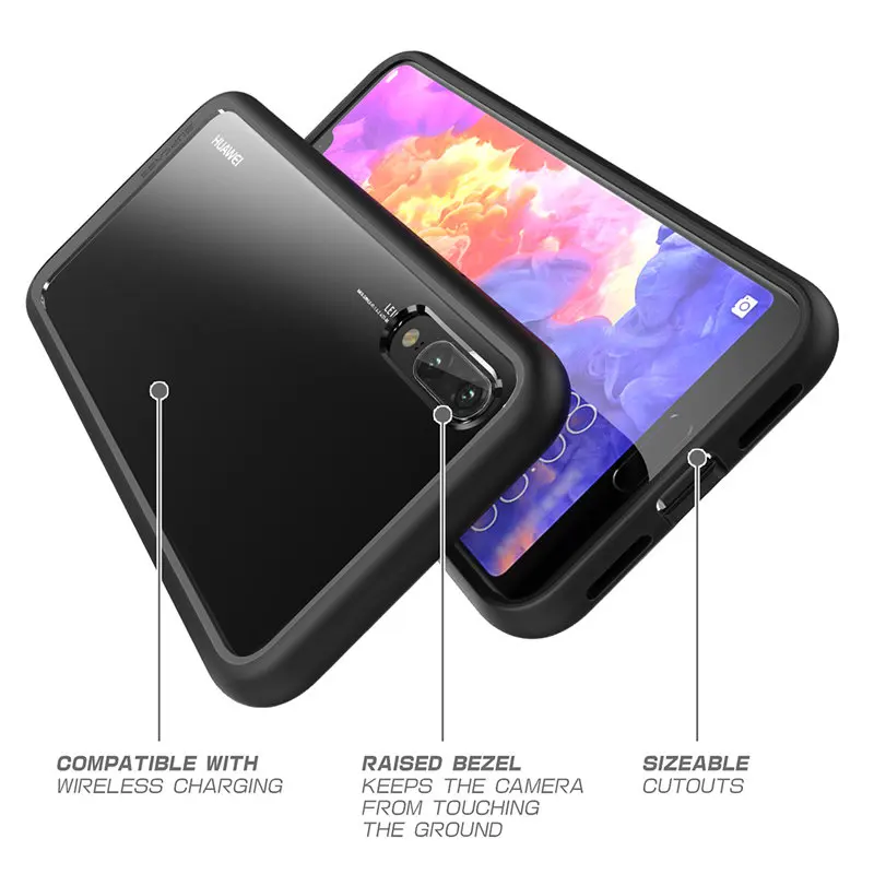 for huawei p20 case 5 8 inch supcase ub style series anti knock premium hybrid protective tpu bumper pc clear back cover case free global shipping
