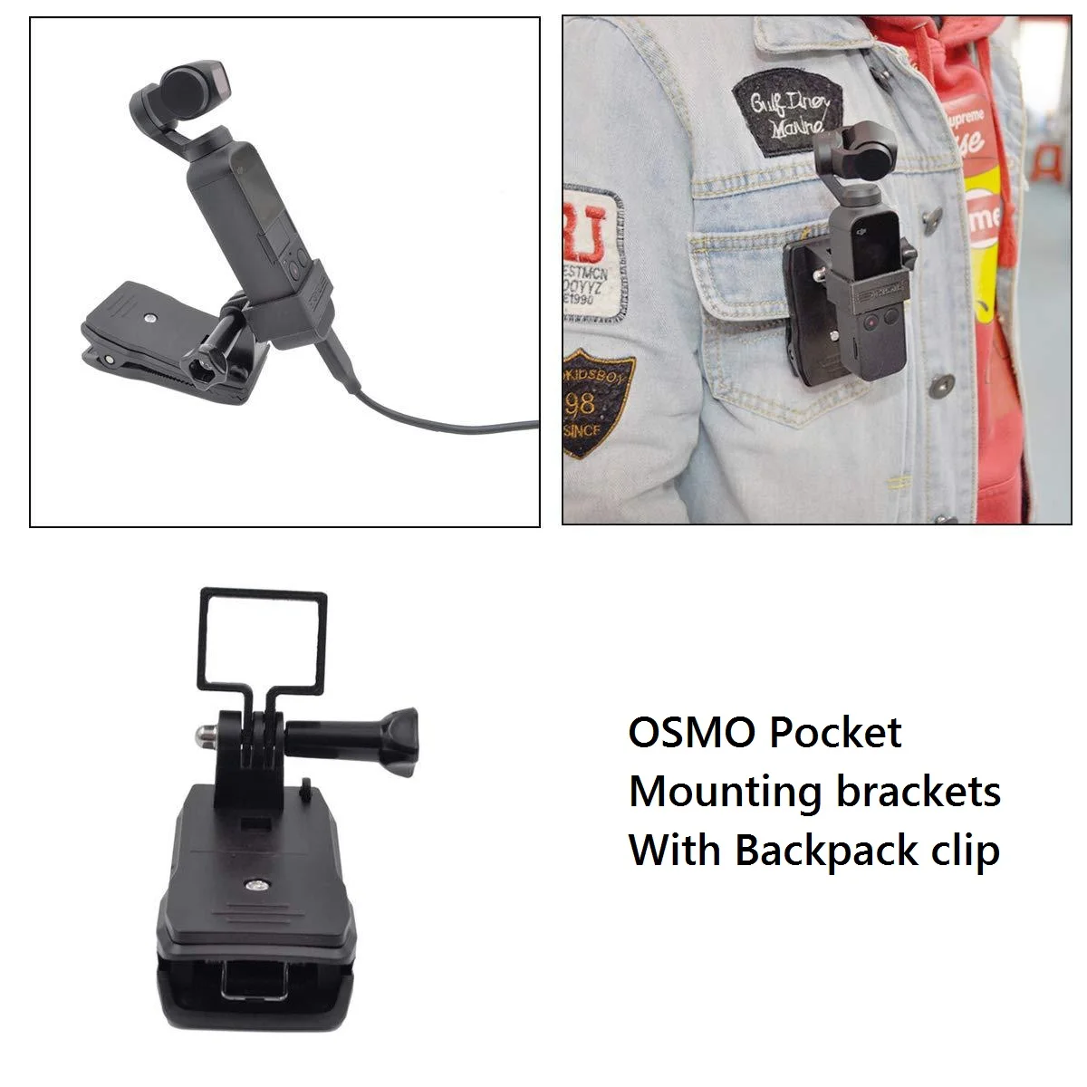 Карманный кронштейн DJI OSMO с зажимом для рюкзака ручной карданный Стабилизатор
