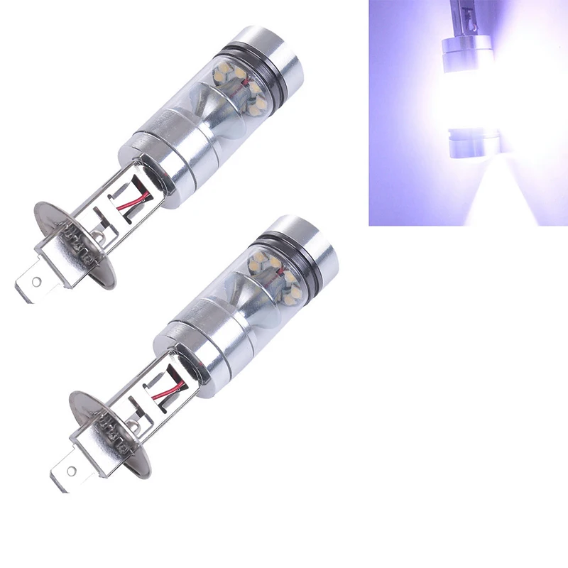 2 шт. 100 Вт светодиодный 20 SMD проектор Противотуманные фары DRL Лампочки HID белые