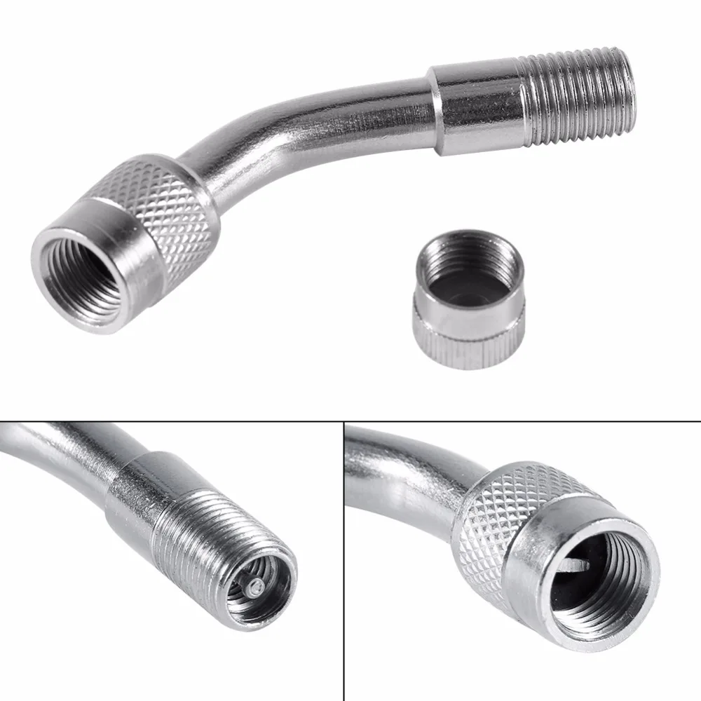 1 шт. автомобильный мотоцикл велосипед шины клапан удлинитель адаптер серебряный