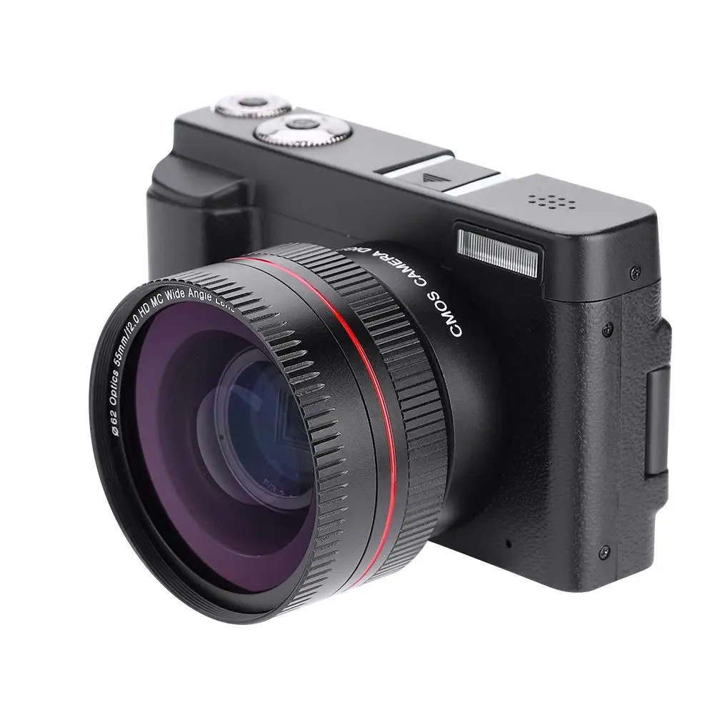 DC101 DV видеокамера HD 1080P 24MP 16X зум Цифровая мини DSLR Камера сумка для