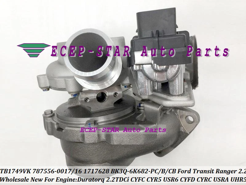 GTB1749VK 787556 854800 0017 0016 BK3Q6K682PB BK3Q 6K682 PB для Ford Transit Ranger Duratorq 2.2L TDCi CYFC CYR5|Воздухозаборники|