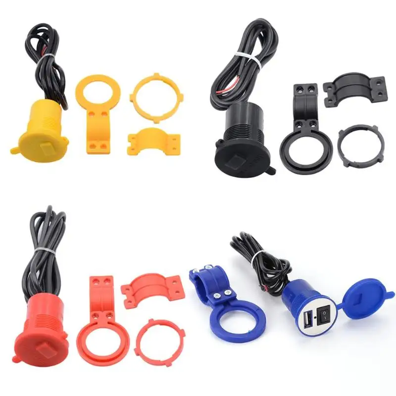 Аксессуары для мотоцикла 12V/24V водонепроницаемый USB разъем зарядного устройства с