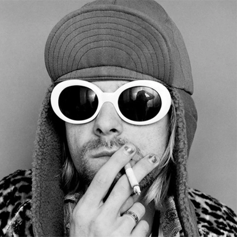 Солнцезащитные очки NIRVANA Kurt Cobain овальные в стиле ретро для мужчин и женщин |