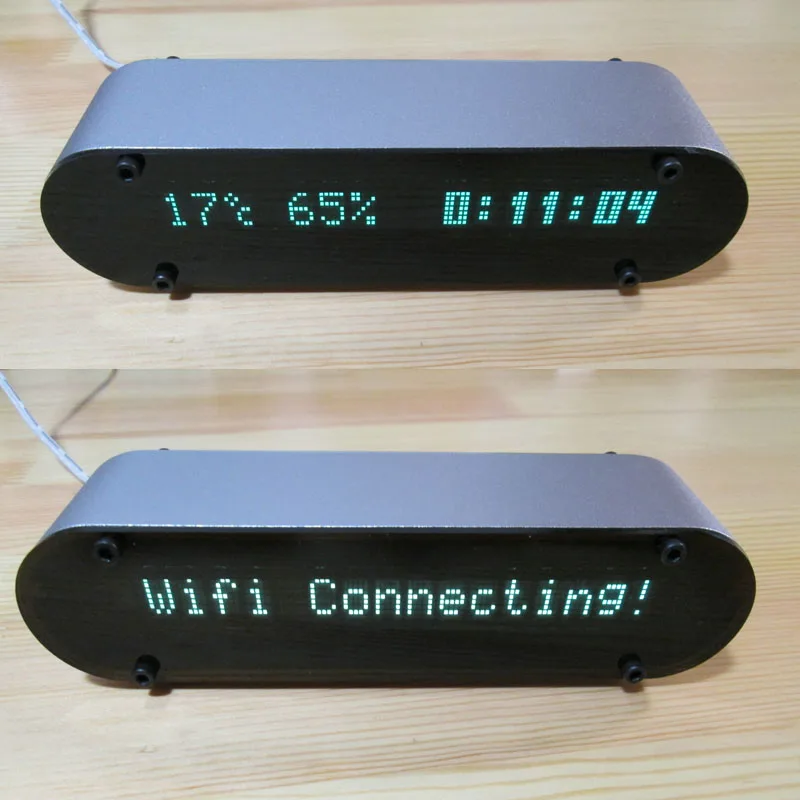 DYKB VFD часы + Цифровой термометр гигрометр Высокая точность RX8025T WIFI датчик